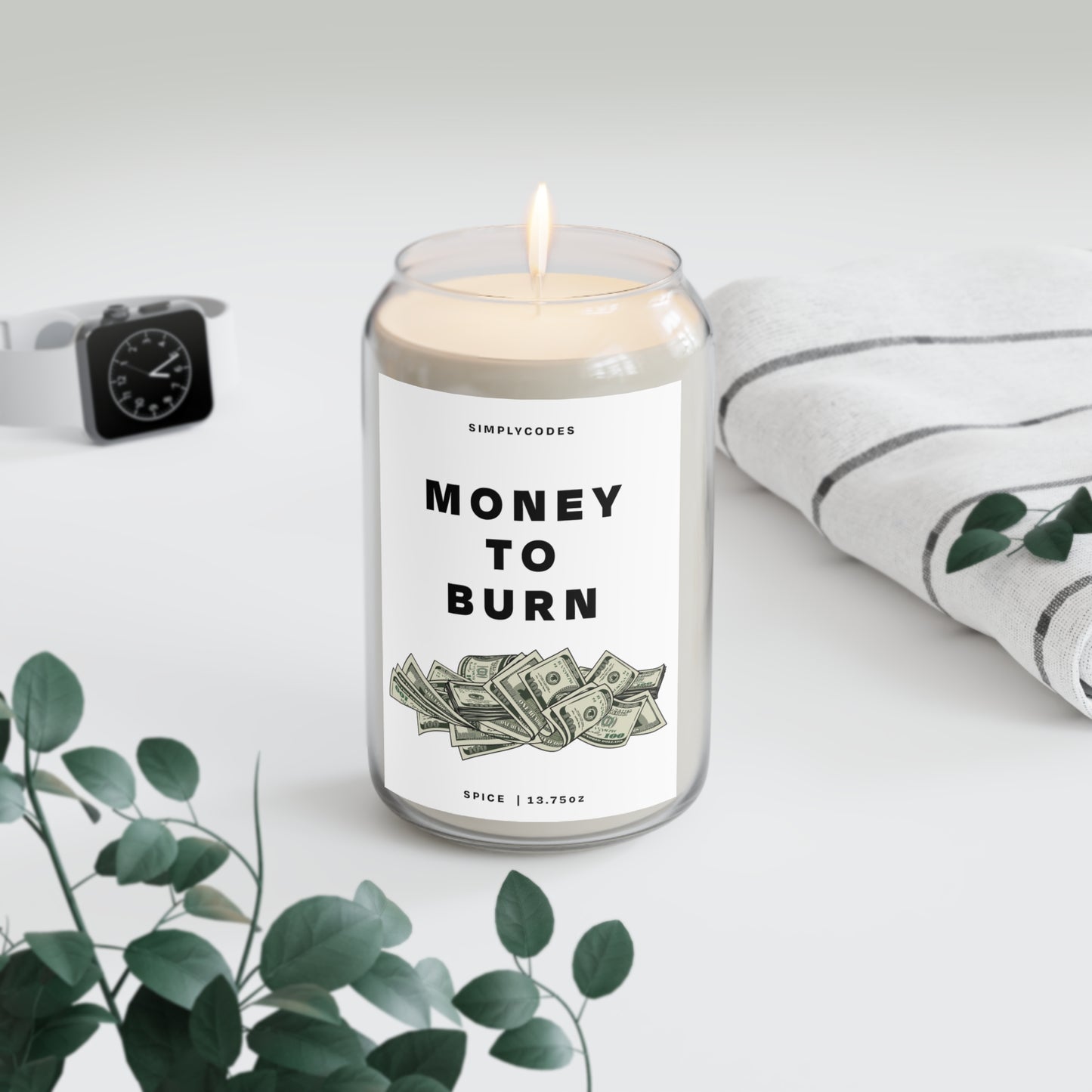Money to Burn Soy Wax Candle, 13.75 oz.